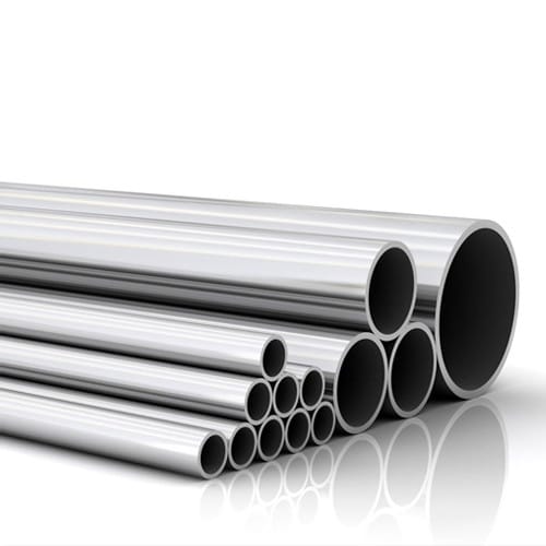 Tubi in acciaio inox lucido per realizzazzione corrimano, supporto plancette e spiaggetta, candelieri e tendalino capottina.
