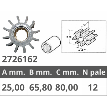 girante per pompa pacqua e motore entrobrdo
