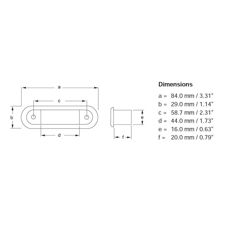 LUCE DI CORTESIA A LED OBLONG - LUCE A 30° - immagine 3
