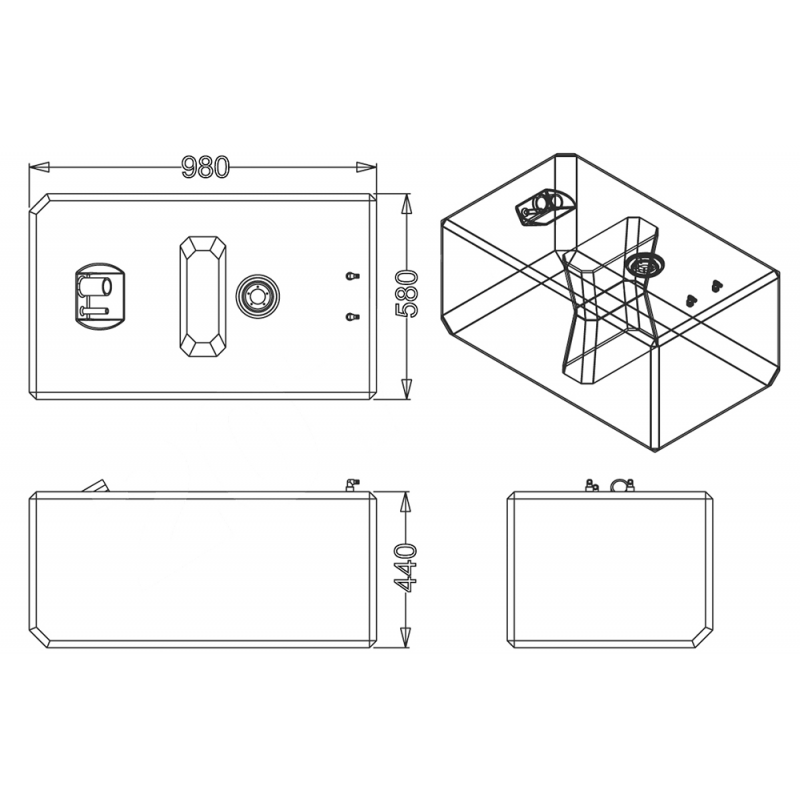 SERBATOIO CARBURANTE LT.207 - immagine 2
