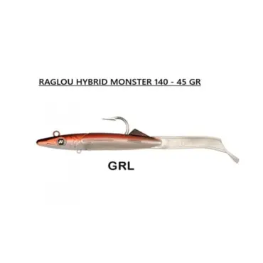 esca artificiale per la traian e vertical raglou hydrid monster 140