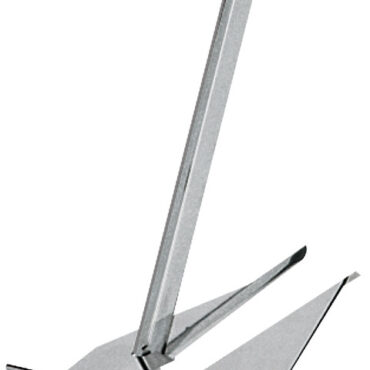 In acciaio inox AISI 316 lucidate a specchio. Ideale per ancoraggio su fondi fangosi e sabbia.