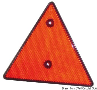 A forma tonda e triangolare. Ad alta visibilità.
