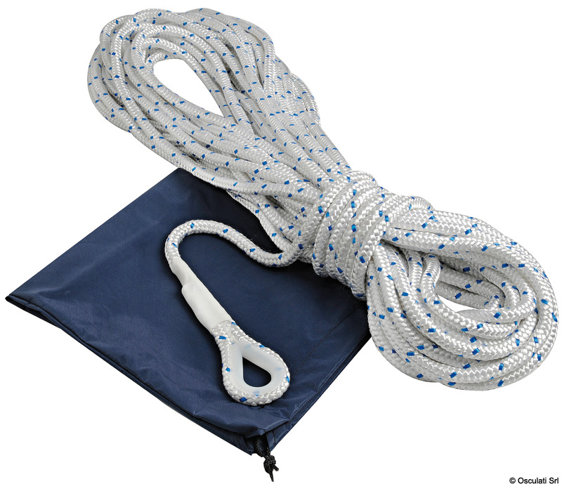 Terminale con redancia e impiombatura fatta a mano.Fornite confezionate con elegante sacchetto in nylon / cordino Blu.
