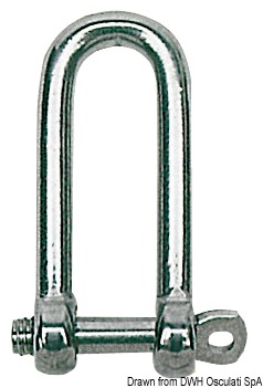 In acciaio inox AISI 316 lucidato. Forgiati e lucidati a specchio.