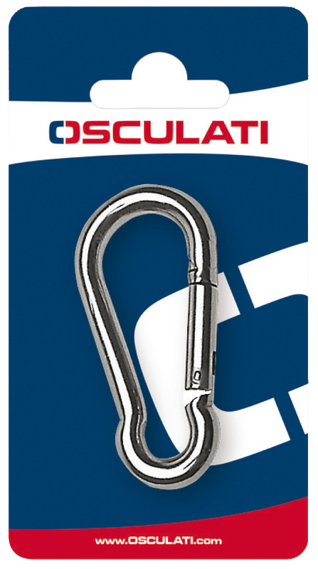 Con molla in acciaio inox, versioni senza occhio o con anello a redancia sull'occhio.