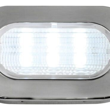 Frontale in acciaio inox lucidato a specchio. Montaggio tramite viti.