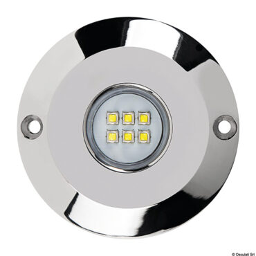 Carcassa in acciaio inox AISI 316 lavorate dal pieno con CNC. LED di ultima generazione di altissima resa, vetro in borosilicato anti-graffio.Fissaggio con viti senza incasso, versione colore unico bianco o blu con driver integrato 12/24 V.Si possono installare in serie.