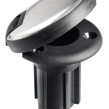 Nylon + AISI316 base recess fit 2 contacts black