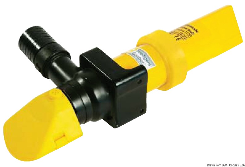 Pompa automatica a profilo ribassato ideale per spazi ristretti, interruttore a sensori di campo integrato, non richiede alcuna manutenzione. Ottimo funzionamento anche in presenza di sporco, olio, carburante, etc.. Filtro facilmente accessibile.