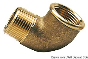 90° brass elbow male/female 2"1/2