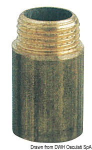 Brass extension male/female 3/8" x 20 mm
