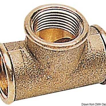 Brass T-fitting 3/8"