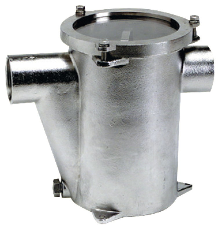 Completamente in acciaio inox AISI 316. Coperchio ispezionabile in materiale trasparente.