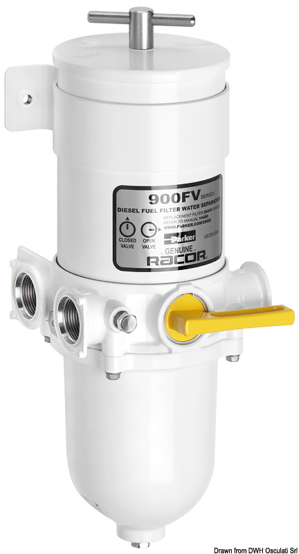 Adatti sia a motori benzina sia gasolio. Servono anche come separatori acqua/carburante con grado di filtrazione 10 micron. Omologati Marine UL.