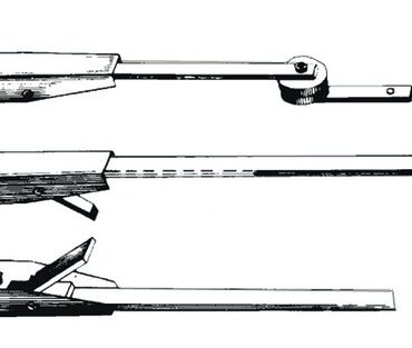 SS adjustable telescopic wiper arm 265/335 mm