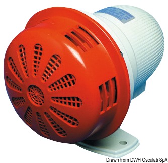 In nylon, udibile a 800/1000 m, con un suono potentissimo.
