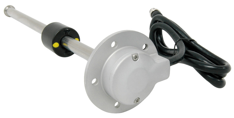 Flangia internazionale SAE 5 fori. Idonei per impianti 12 e 24V. Protezione esterna IP65. Realizzati in acciaio inox.Il sensore indica allo strumento il tipo di utilizzo del serbatoio (es. acque nere / grigie / bianche - carburante) e, se indicato al momento dell’ordine, anche il volume che sarà così indicato dallo strumento in litri invece che in percentuale. Qualora a bordo siano presenti più serbatoi per lo stesso liquido, nell’ordine deve essere indicata anche la numerazione dei serbatoi (es 1 - 2 - 3).Tutti i sensori possono essere riprogrammati (es. acque nere / grigie / bianche - carburante) e si può aggiungere il litraggio del serbatoio, tramite il programmatore NMEA 2000 (tipo ns. articolo 27.165.00).