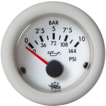Guardian oil pressure gauge 0-10 bar white 12 V