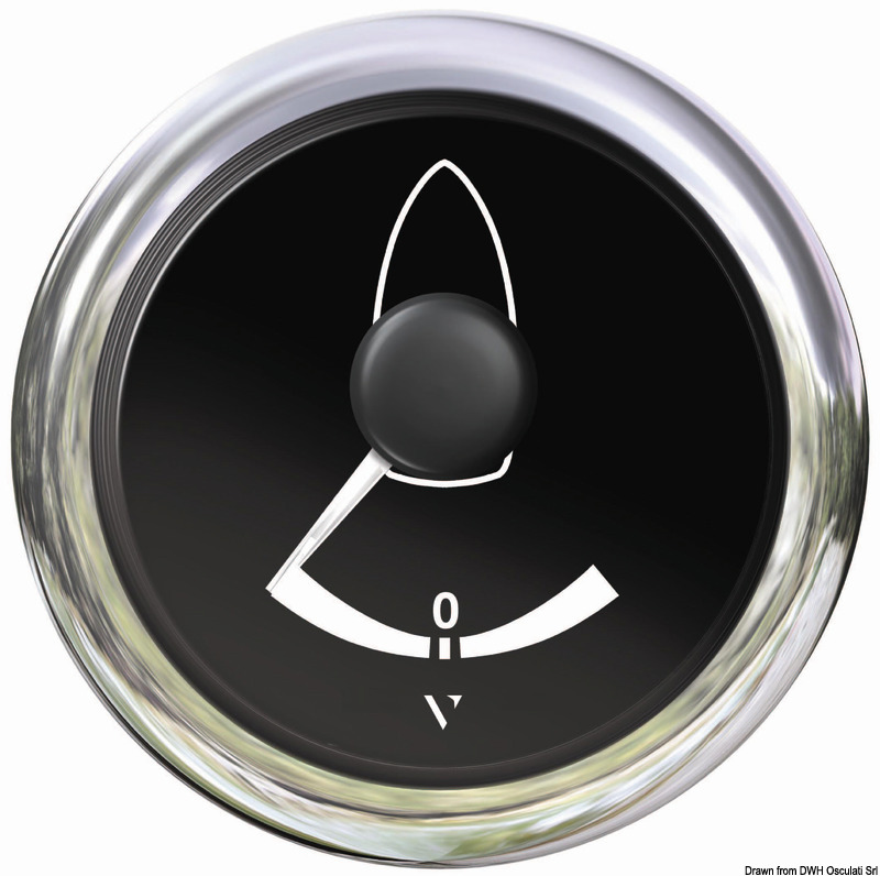VDO rudder angle indicator black