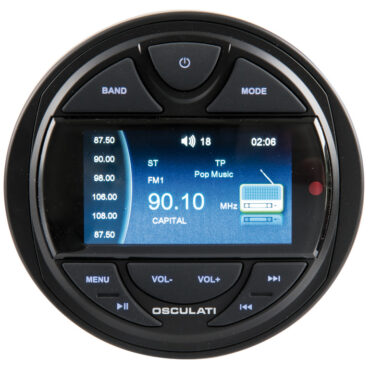 - Dispositivi supportati: Bluetooth/USB/MP3/FM/DAB;- display: schermo a colori 3" video line in/out;- idonea per installazione anche esterna;- input: Bluetooth, USB, 1 coppia stereo RCA;- potenza: 4x40 W;- memoria di back-up;- tensione: 12 V;- accessori: antenna DAB, telecomando.- lunghezza totale del cavo: 2 m