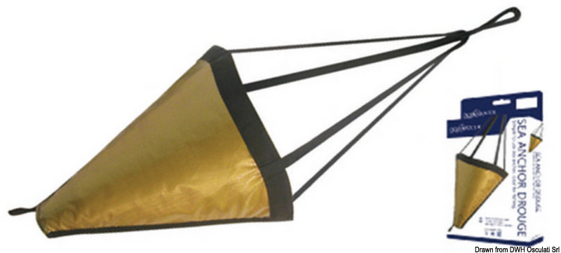 Modello professionale fabbricata con tessuto in nylon a trama larga spalmato in PVC di alta qualità. Bandelle di traino e rinforzo delle boccole in nastro nylon.