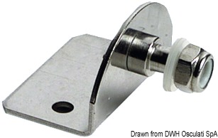 90° plate threaded pin 23 x 8 mm