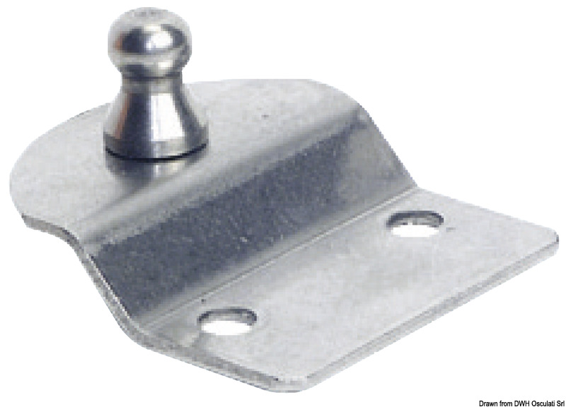 Embosed fastening plate w/ball