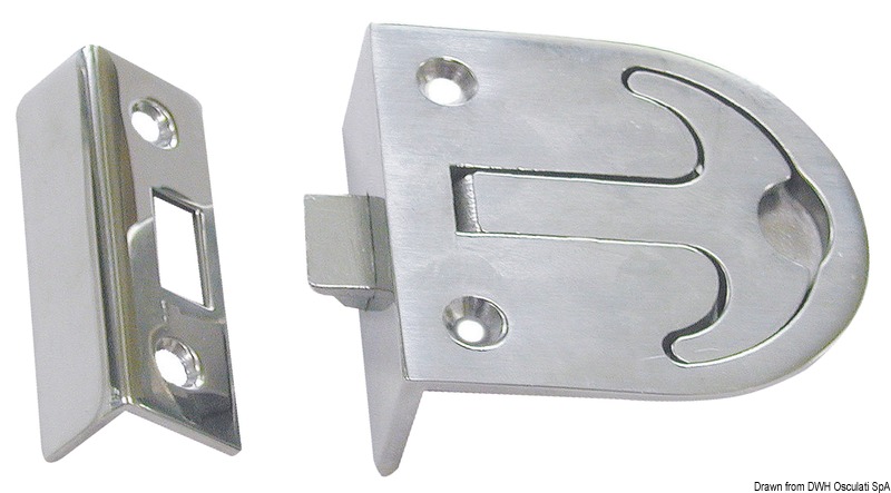 In acciaio inox AISI 316 microfuso lucidato a specchio.