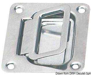 Polished SS handle 57x77 mm