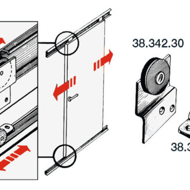 SS upper rail 45x14x2000 mm