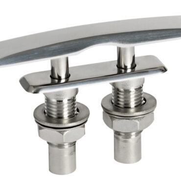 In acciaio inox AISI 316 lucidato a specchio.
