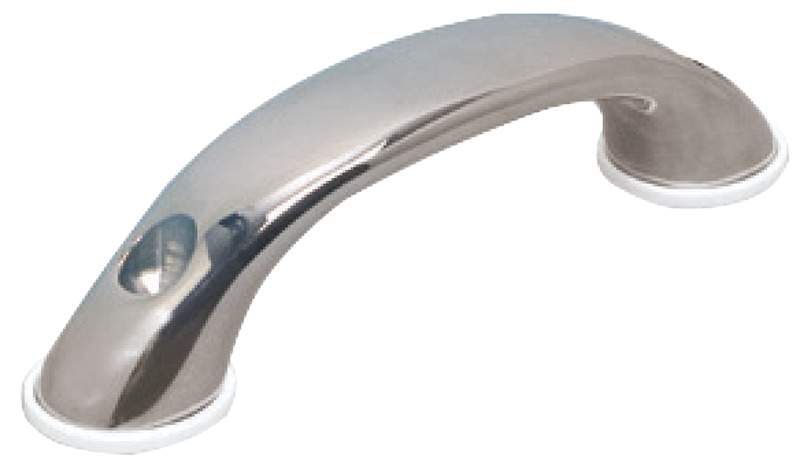 In acciaio inox microfuso AISI 316 lucidato a specchio.