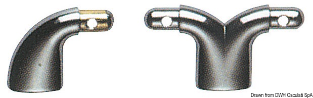 Utilizzabili anche come maniglie per cassetti o sportelli, in ottone cromato.