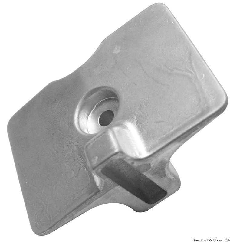 Zinc plate anode Yamaha 80 x 58 mm