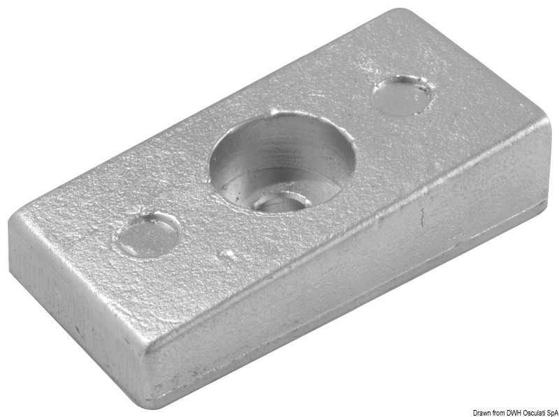 Aluminium plate anode 75/225 HP 36 x 71 mm