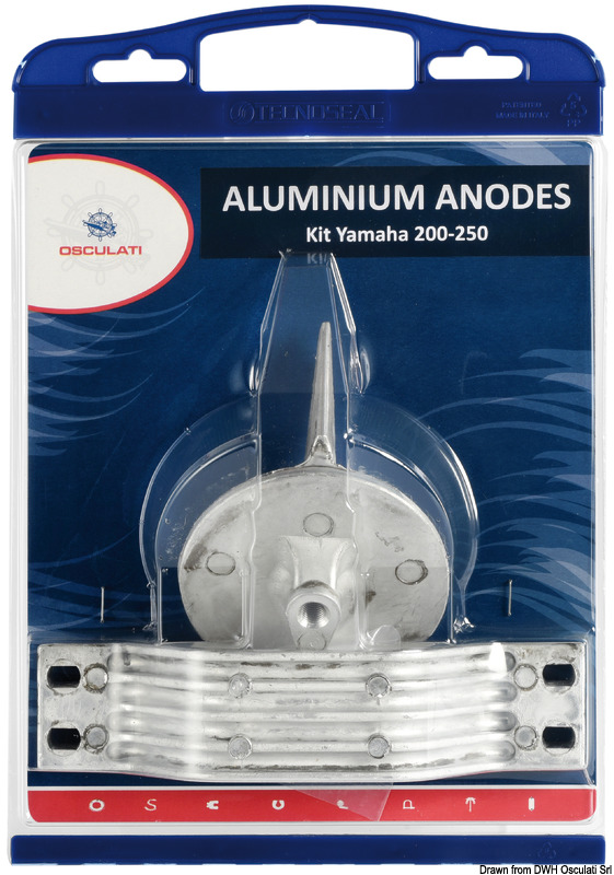 Anode kit for Yamaha outboards 200/250 magnesium