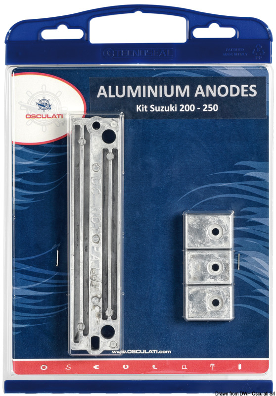 Anode kit Suzuki 200/250 HP magnesium