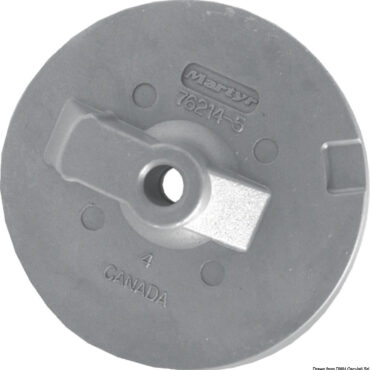 Flat fin aluminium anode Alpha/Bravo 35/300 HP