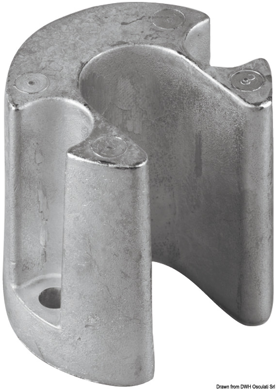 Magnesium leg anode for Bravo/Blackhawk