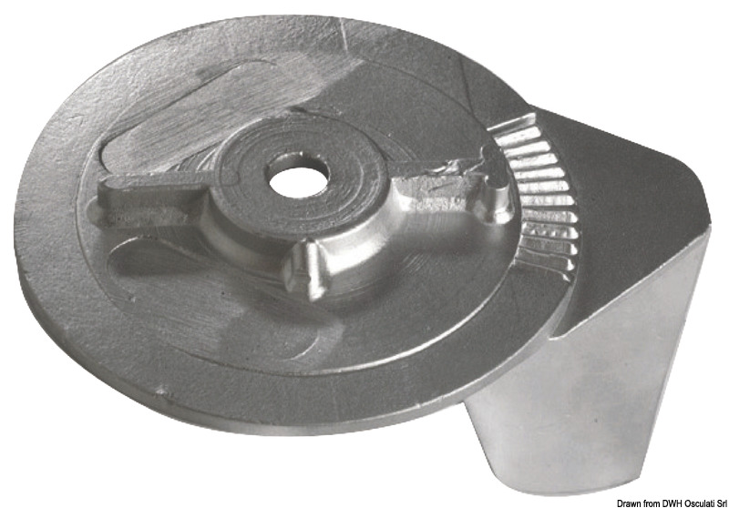 Aluminium fin anode 25/50 HP 2/4-stroke