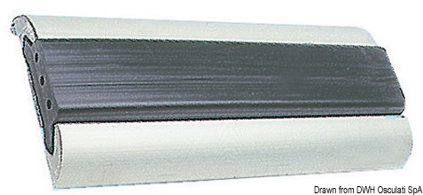Con inserti in PVC flessibile in vari colori e terminabili da abbinare. Venduti in barre da 6 o 3 m.Ordine minimo 24 m per misura.