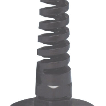 Bulkhead cross kit black nylon SS flange