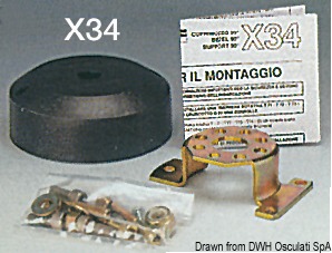 Per motori fuoribordo, entrofuoribordo ed entrobordo fino a 9/10 m e velocità fino 50 MPH, giri volante 4, raggio curvatura cavo minimo 200 mm, corsa 228 mm.