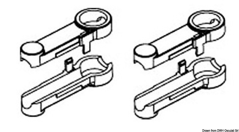 Per adattamento cavi C5/C16/Mach5 a scatole B501/ B502/ B301/ B302.
