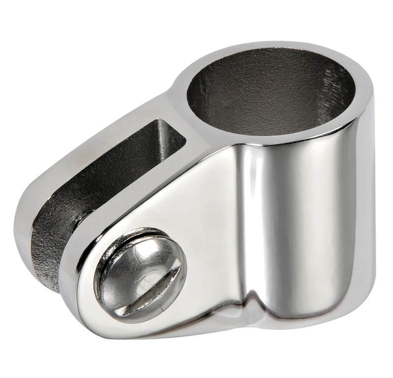 In acciaio inox AISI 316 lucidato a specchio.