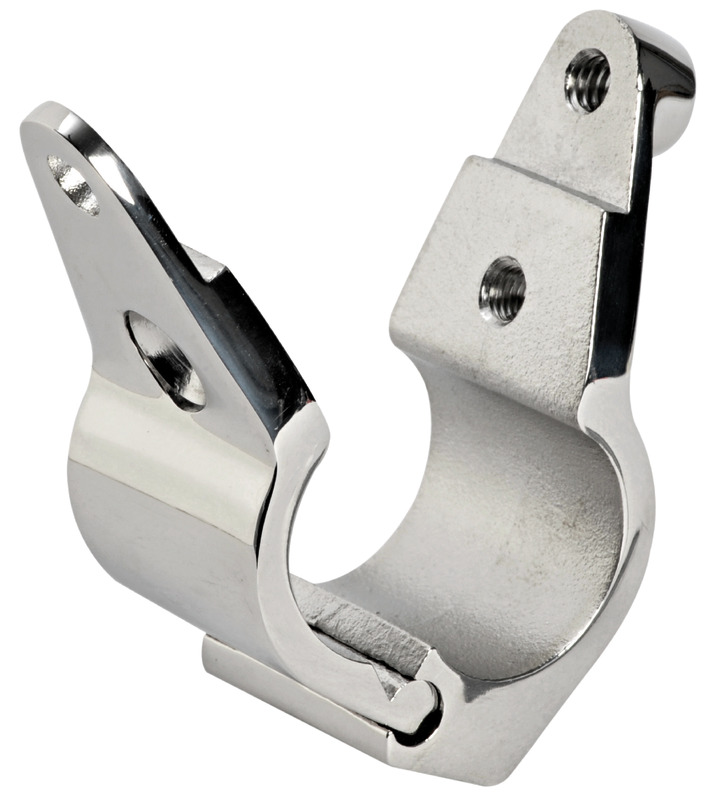 In acciaio inox AISI 316 lucidato a specchio.