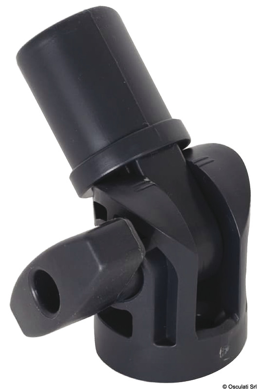 Realizzato con tubi in acciaio inox AISI 316 lucidato Ø32mm.Completo di basi di fissaggio in nylon nero.