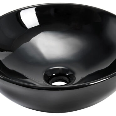 Hemispheric ceramic sink black 365 mm