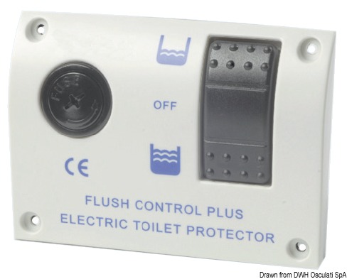 Completamente stagno. Completo di fusibile di protezione, micro-relay di potenza e comando a due posizioni relay. Con opzione di riempimento parziale tazza (circa 2l) oppure riempimento completo tazza (circa 4l).
